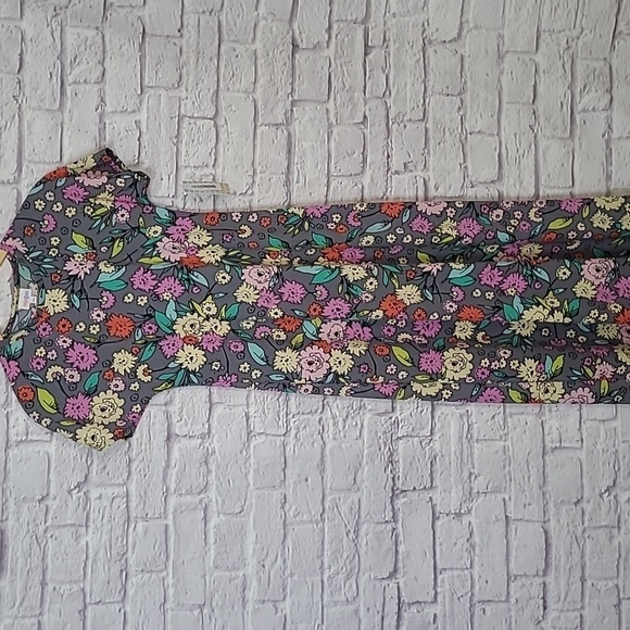 LuLaroe Multi-color Floral Print Marie Maxi Sundress Dress XXS *NEW - Picture 1 of 11
